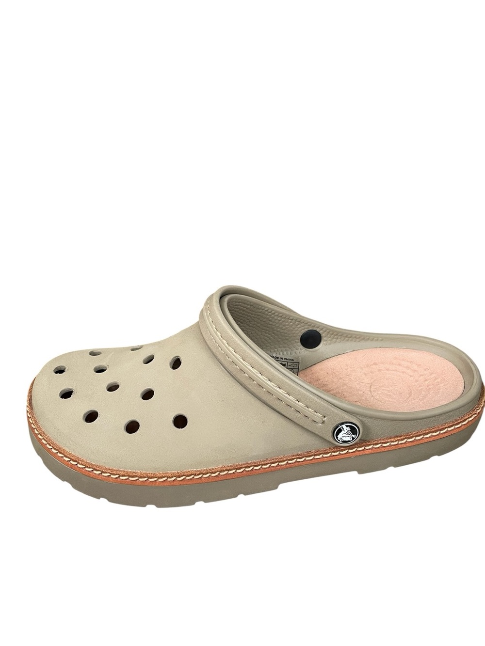 CROCS Men’s Cobbler Slip-On Clog Mule Shoes Sandals Khaki Tan 12